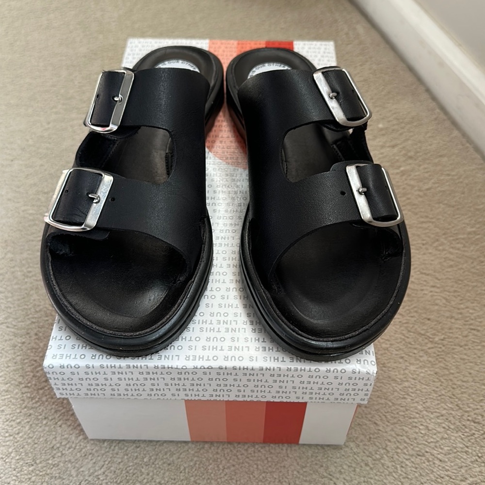 This is our Other Line Sandals black 39 NWT